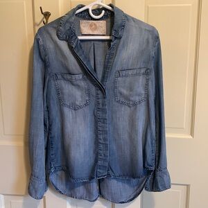 Bella Dahl Two Pocket Classic Button Down Size Small